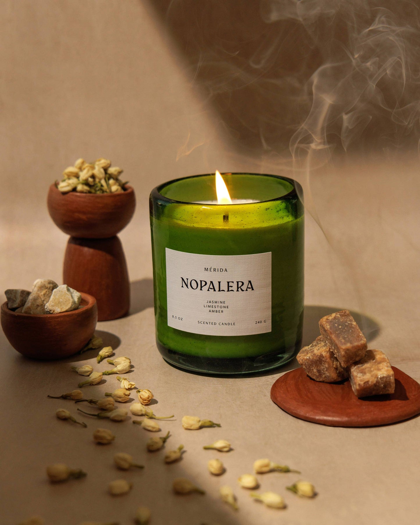 Nopalera • Merida Candle • Jasmine Limestone Amber
