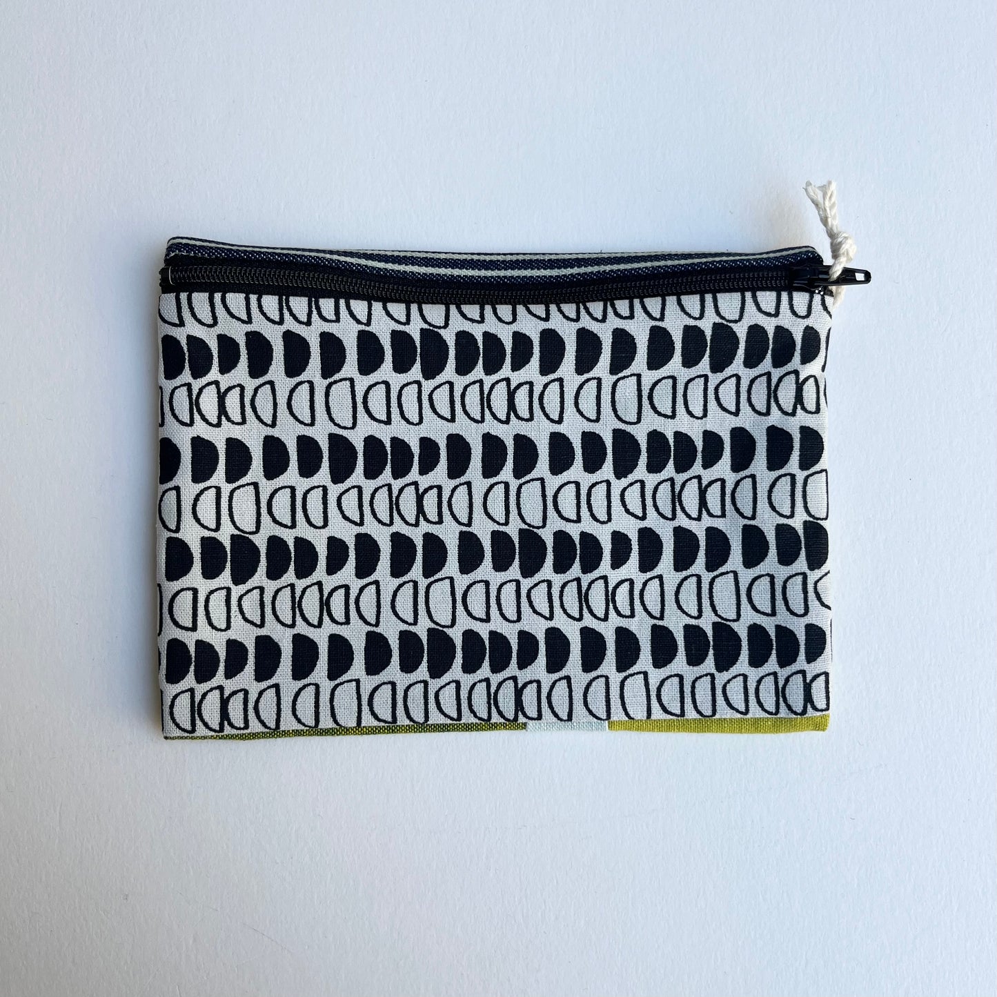 Terra • Handmade Patchwork Pouch • Half Moon