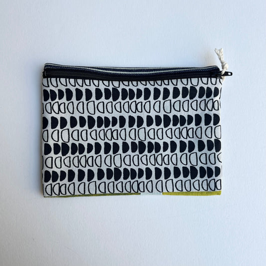 Terra • Handmade Patchwork Pouch • Half Moon