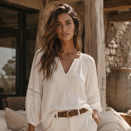 Eliza Amara Blouse • White