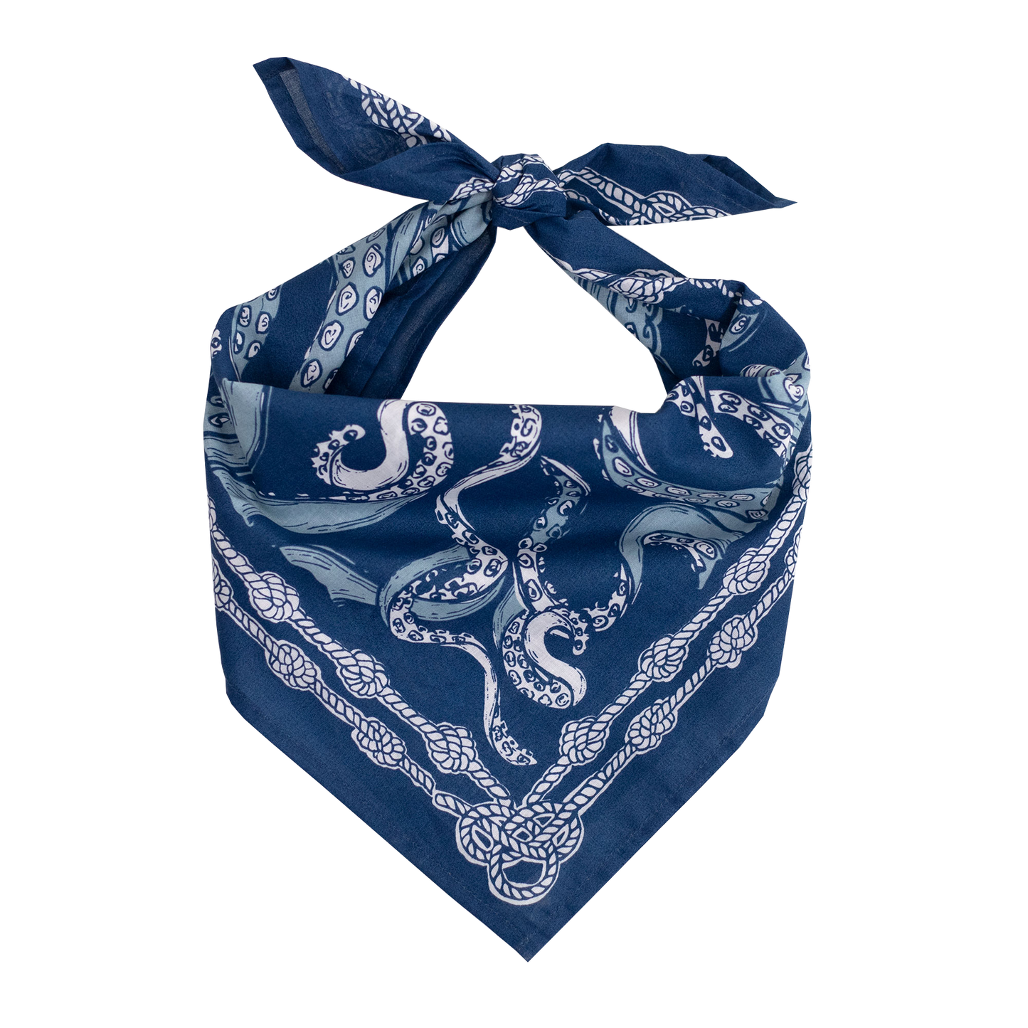Cotton Bandana No. 070 Nautilus Navy Blue