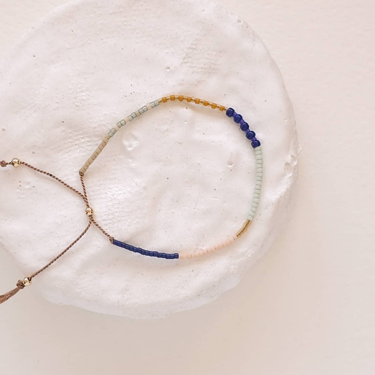 Adjustable Beaded Bracelet No. 162 • MultiColor