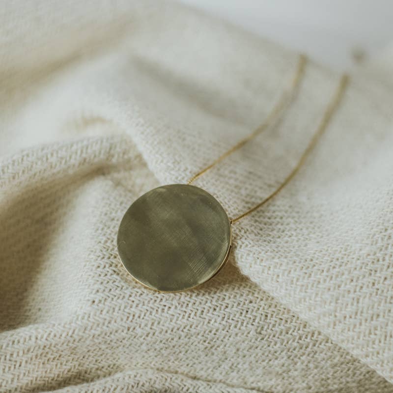 Common Form • Long Helios Necklace • Brass