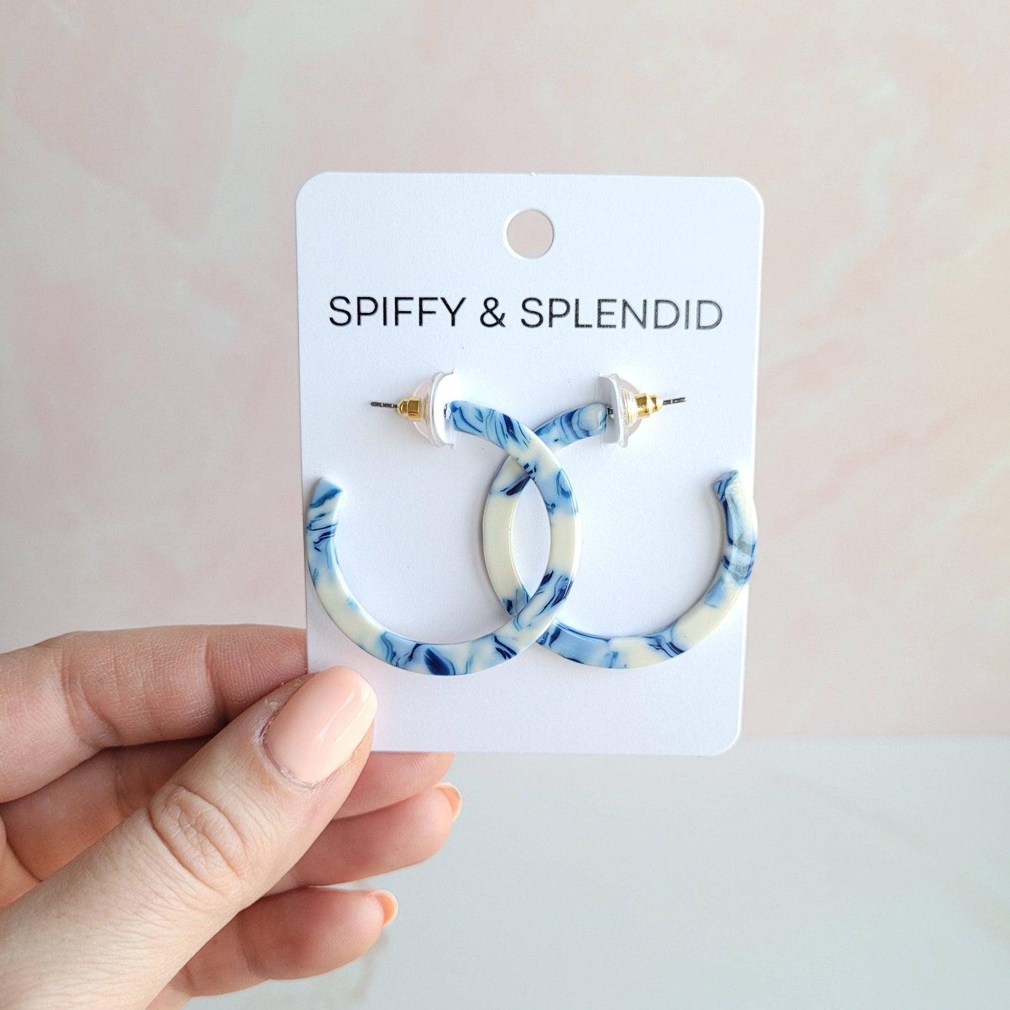 Camy Hoops • Greek Goddess Blue