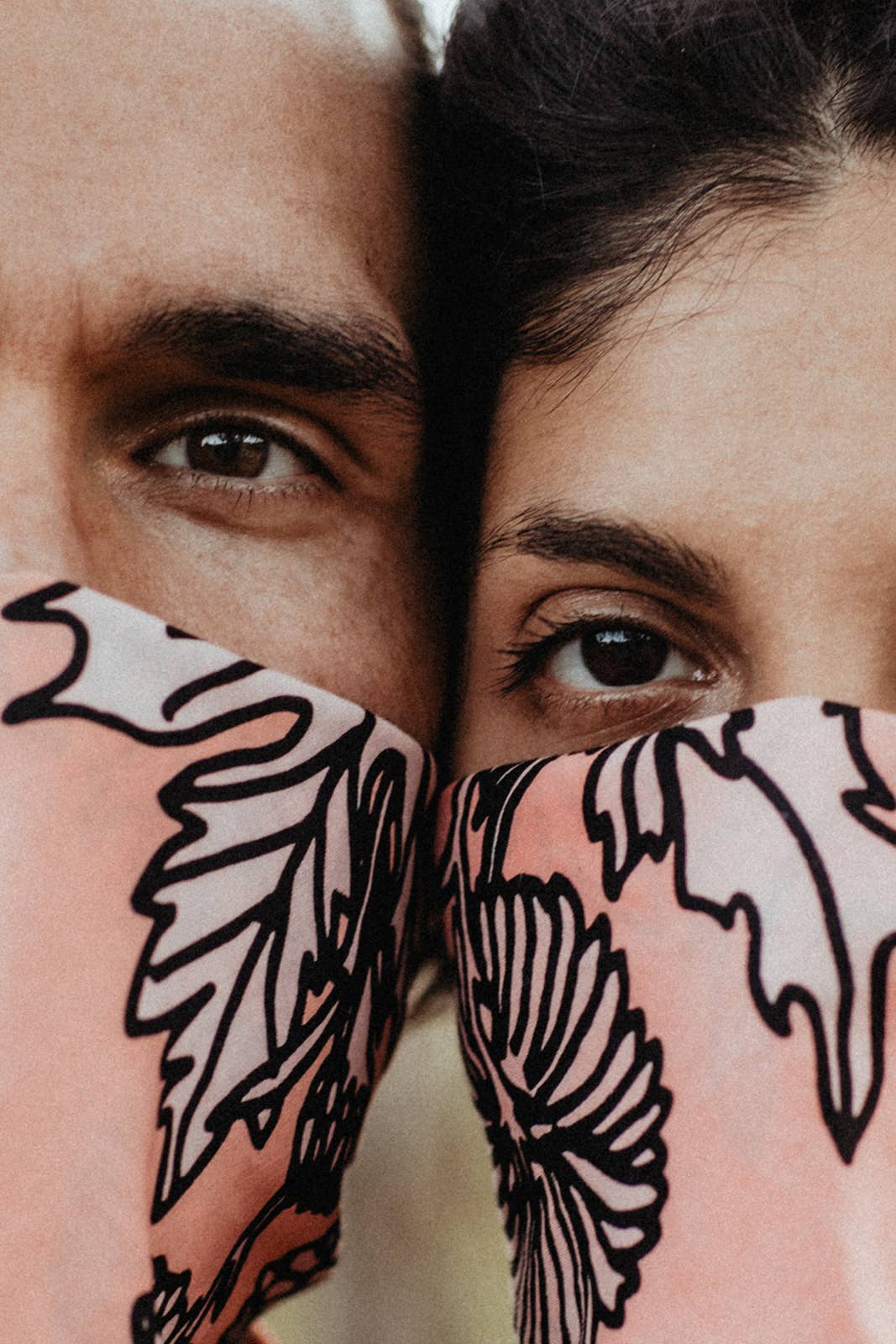 Organic Cotton Bandana • Life In Flight • Orange & Pink