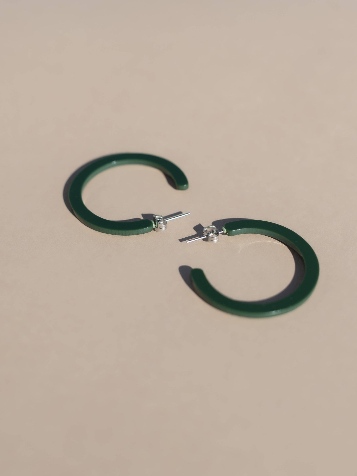 Nat + Noor | Alba | Mint | Hoop Earrings | New Thinner Style