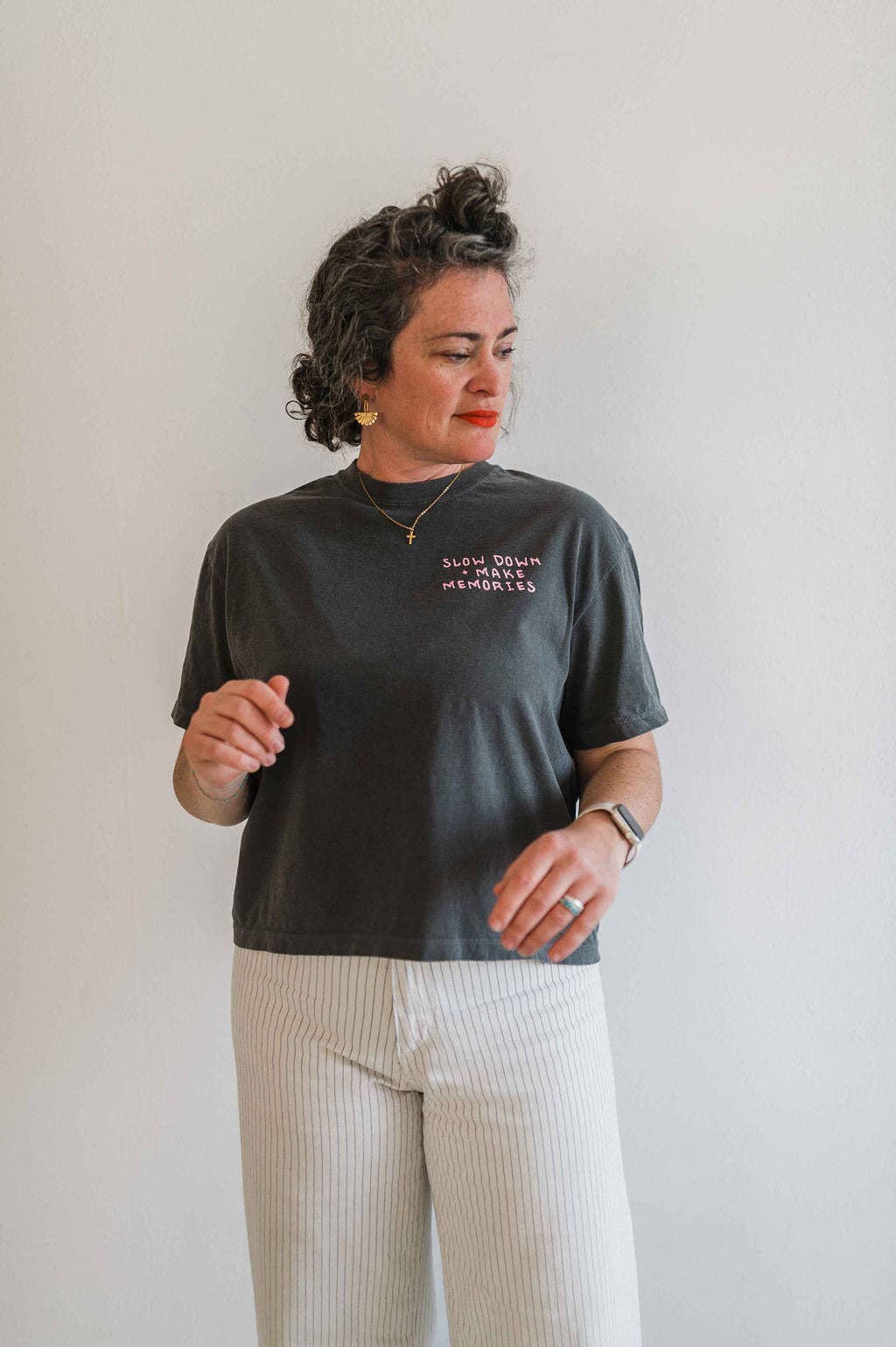 Cotton Tee • Take the Backroads • Charcoal