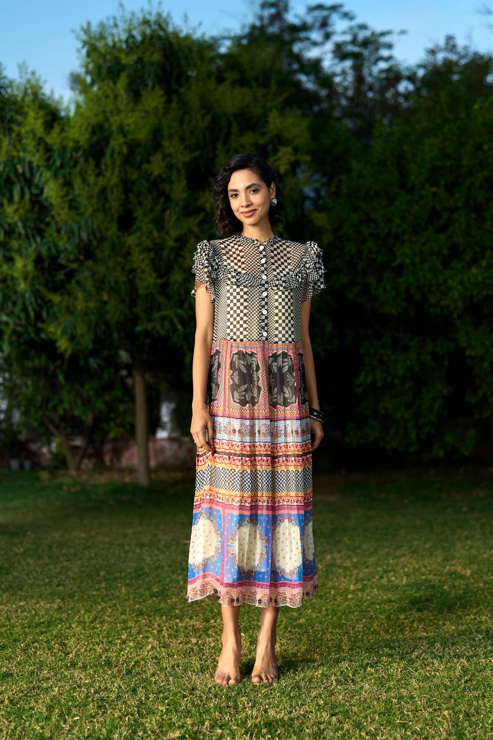 Verb By Pallavi Singhee • Lee Chiffon Dress • Multi