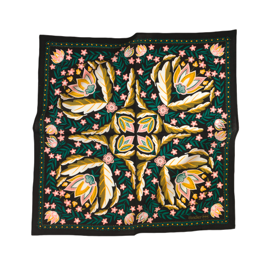 Cotton Bandana No. 056 Betty Dark Blue