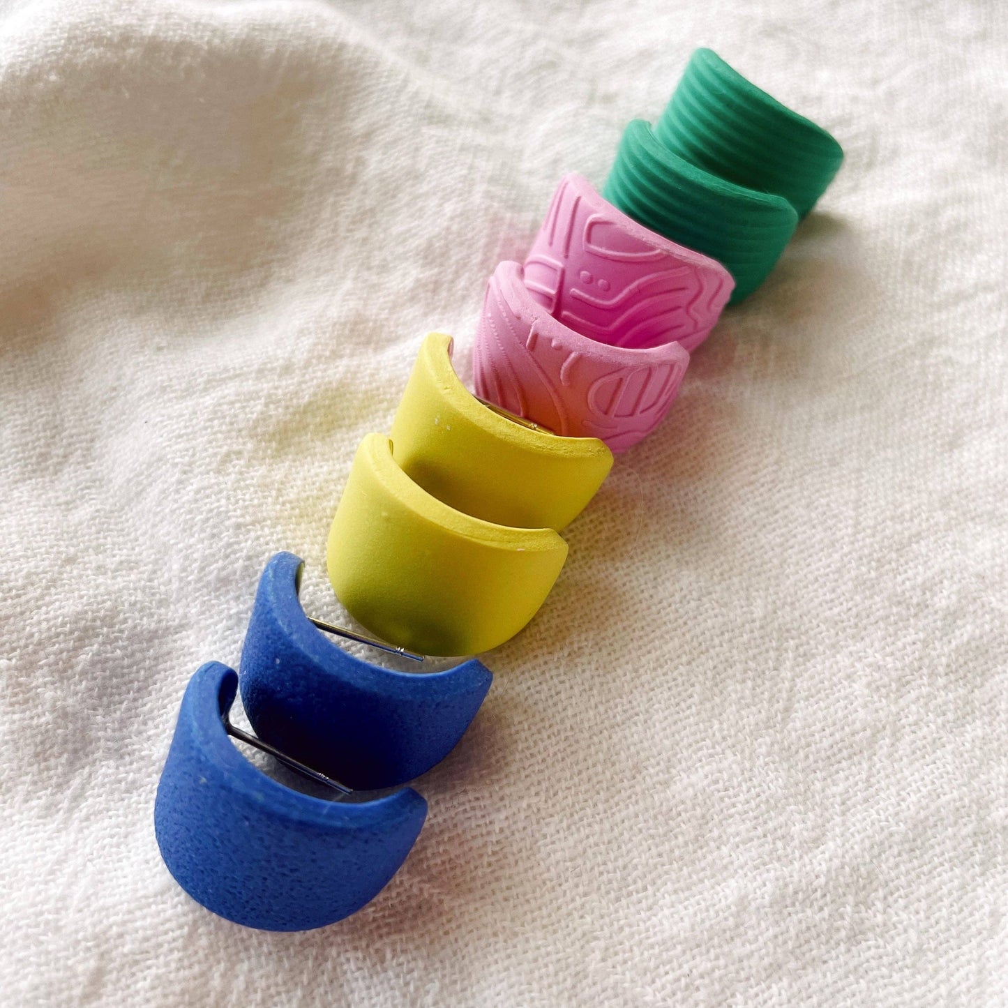 Meadow & Mae • Huggies Statement Earrings • Cobalt