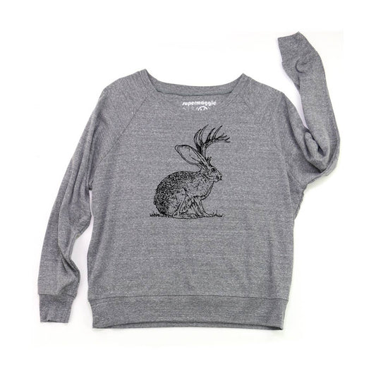 Super Maggie • Pia Tri Blend Pullover • Jackalope • Heather Gray