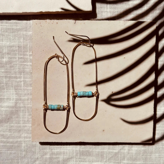 Desert Moon Design • Deedra Dangles Earrings • 14K Gold Fill or Sterling Silver