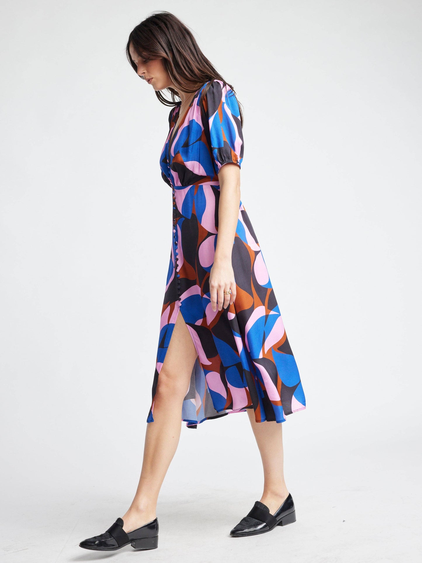 Self Contrast • Amiah Dress: Flamingo Print