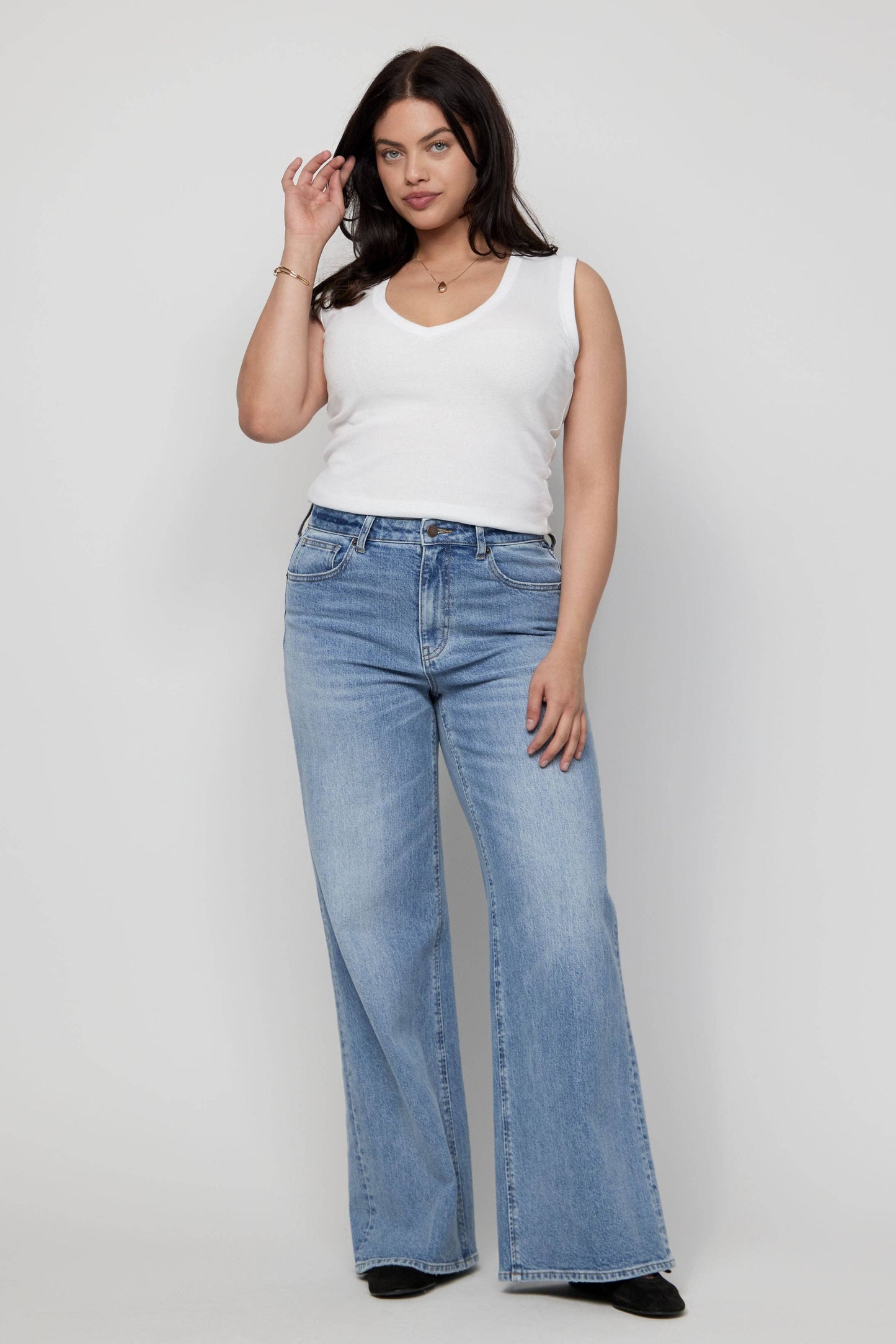 Oliver Logan • Andrews High Rise Extra Wide Leg • Classic Vintage