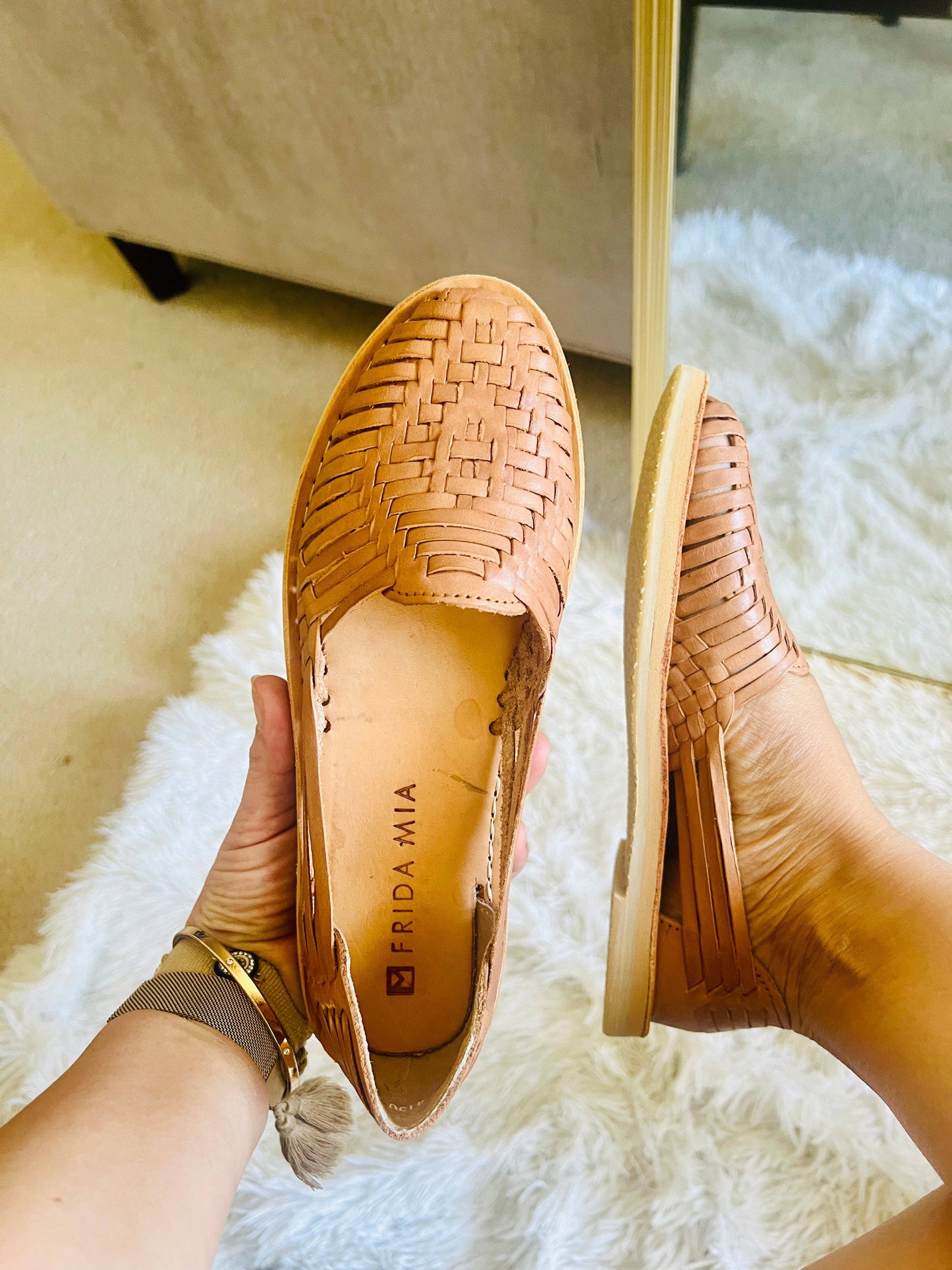 Women's Huarache Sandals • Tan
