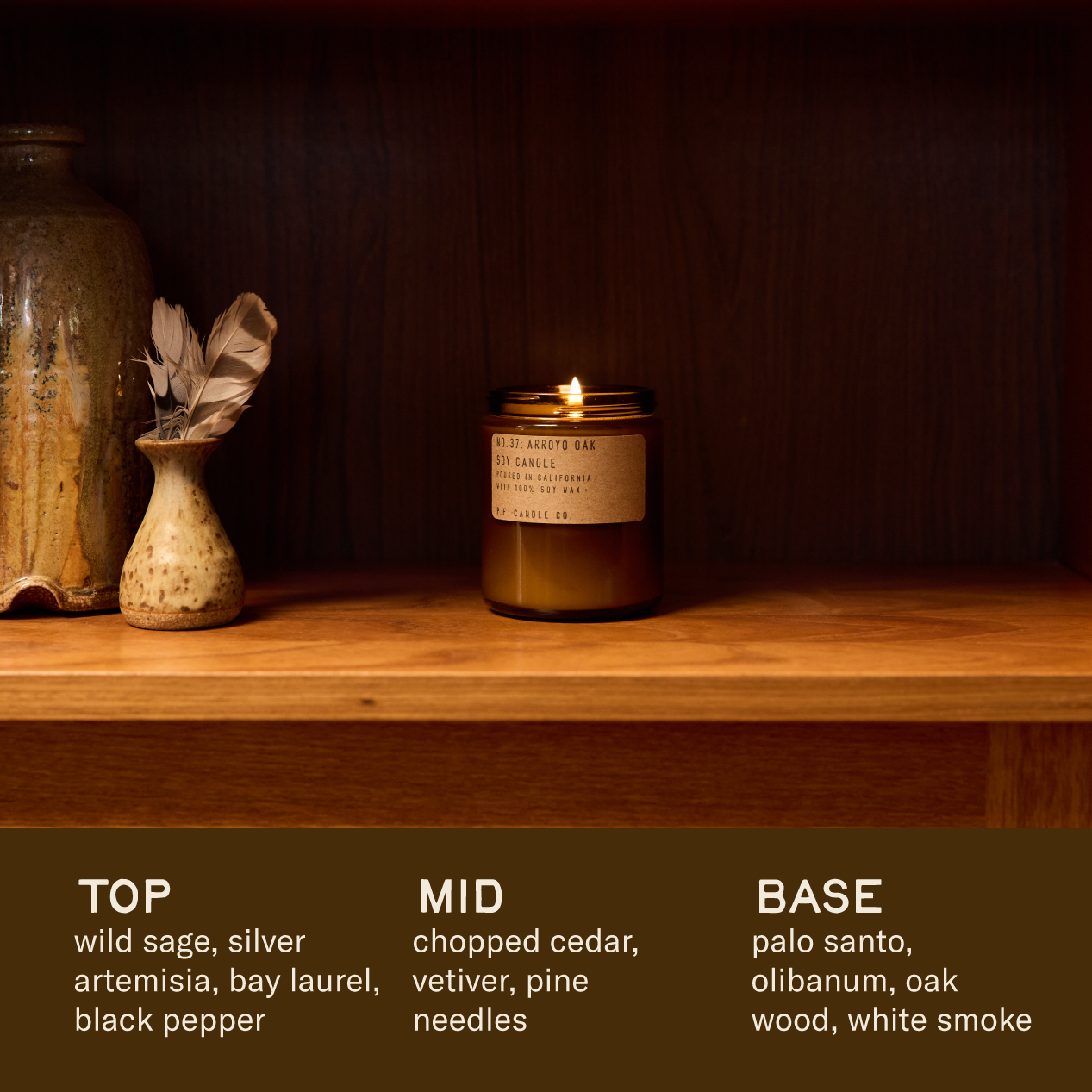 P.F. Candles • Arroyo Oak