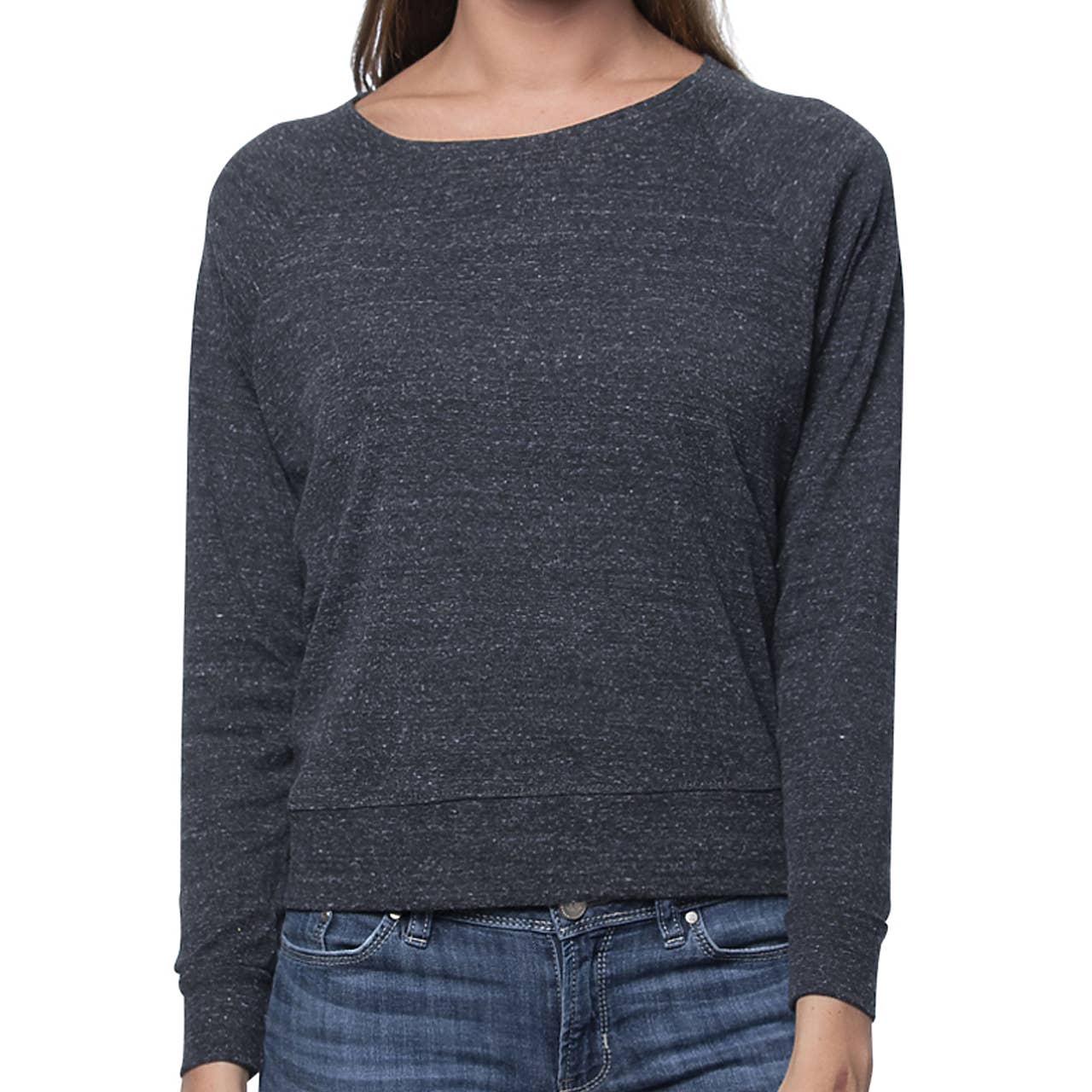 Super Maggie • Pia Tri Blend Pullover • Squid • Heather Gray