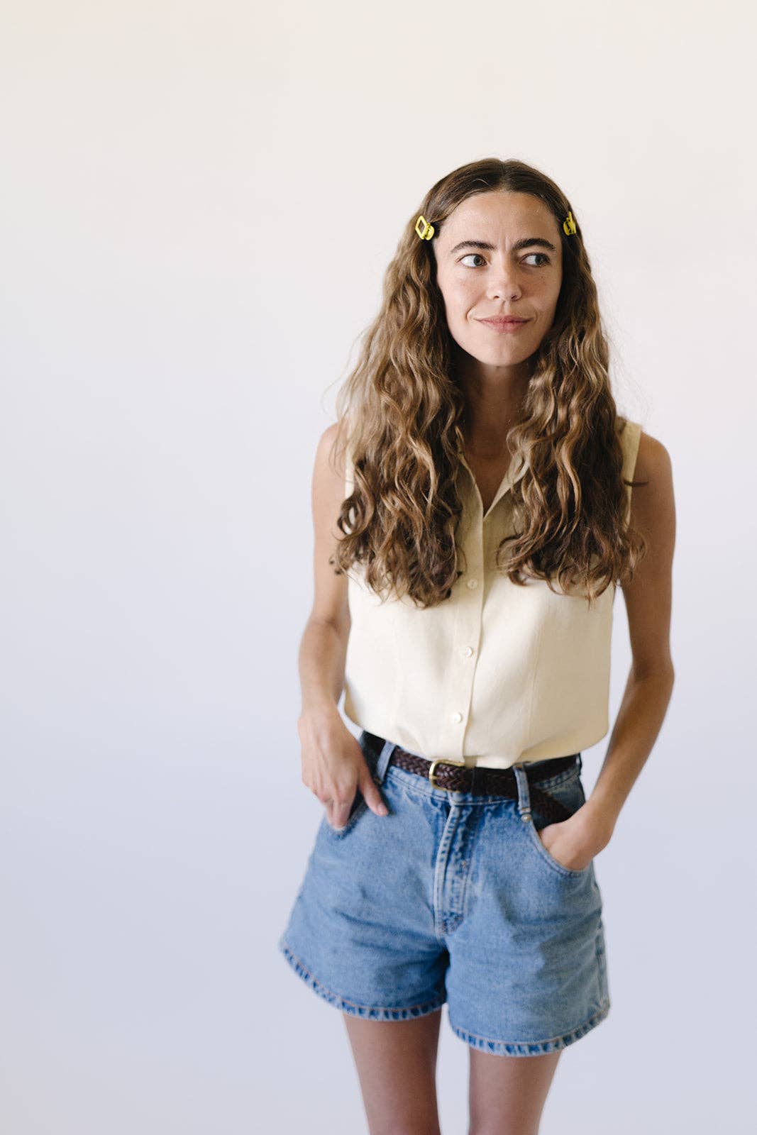 Nat + Noor • Rio Hair Clips • Butter Olive