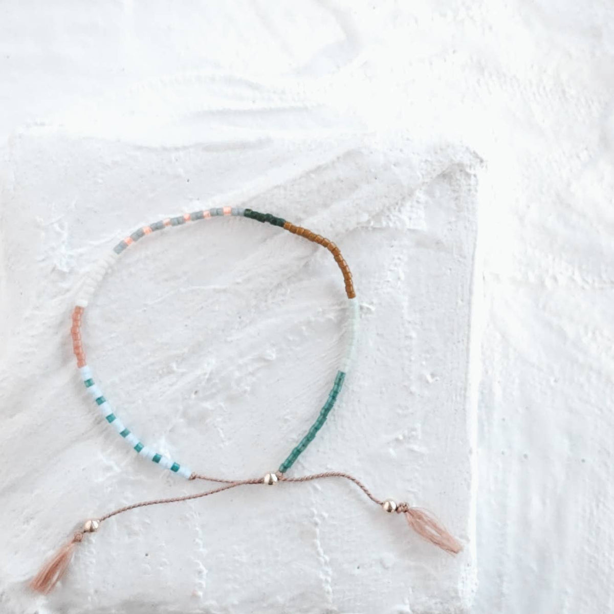 Adjustable Beaded Bracelet No. 113 • Multi-Color