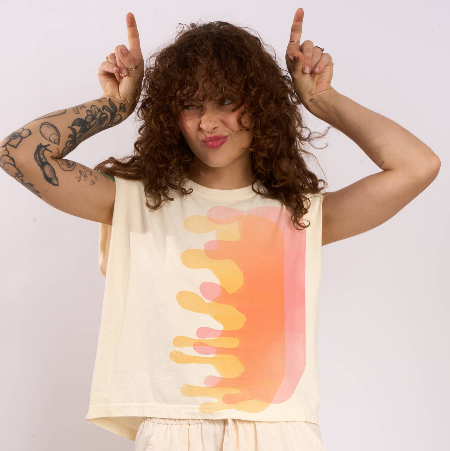 Heavyweight Muscle Tee • Blob • Off White
