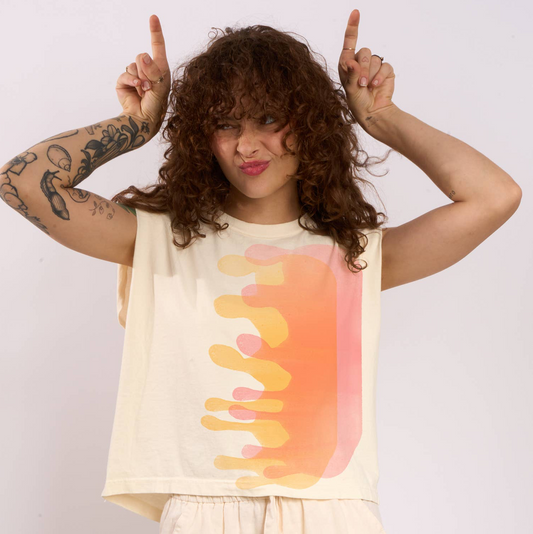 Heavyweight Muscle Tee • Blob • Off White