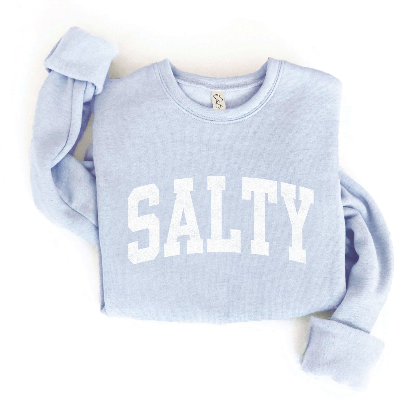 Salty Graphic Sweatshirt • Light Blue