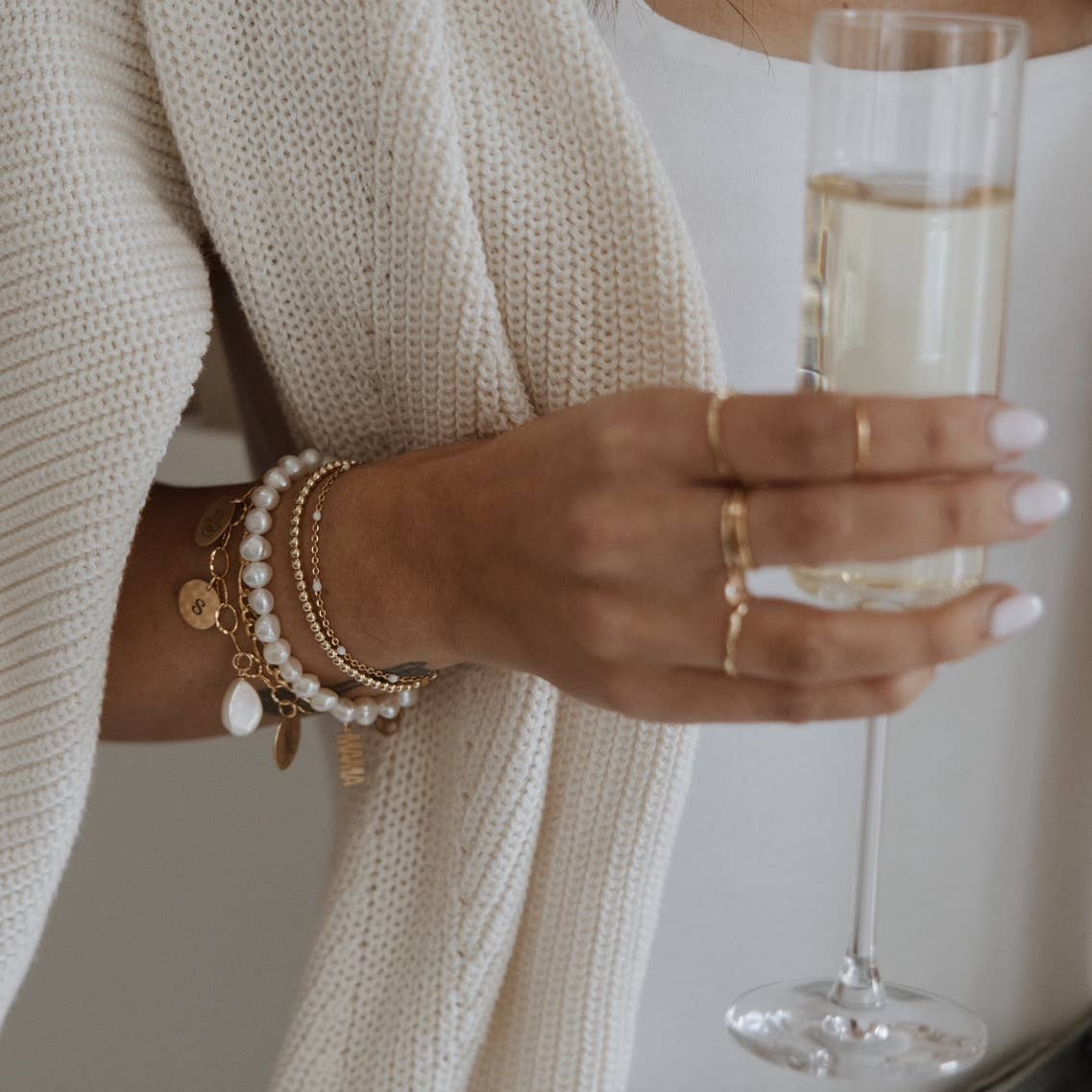 Pearl Toggle Bracelet • Gold Filled