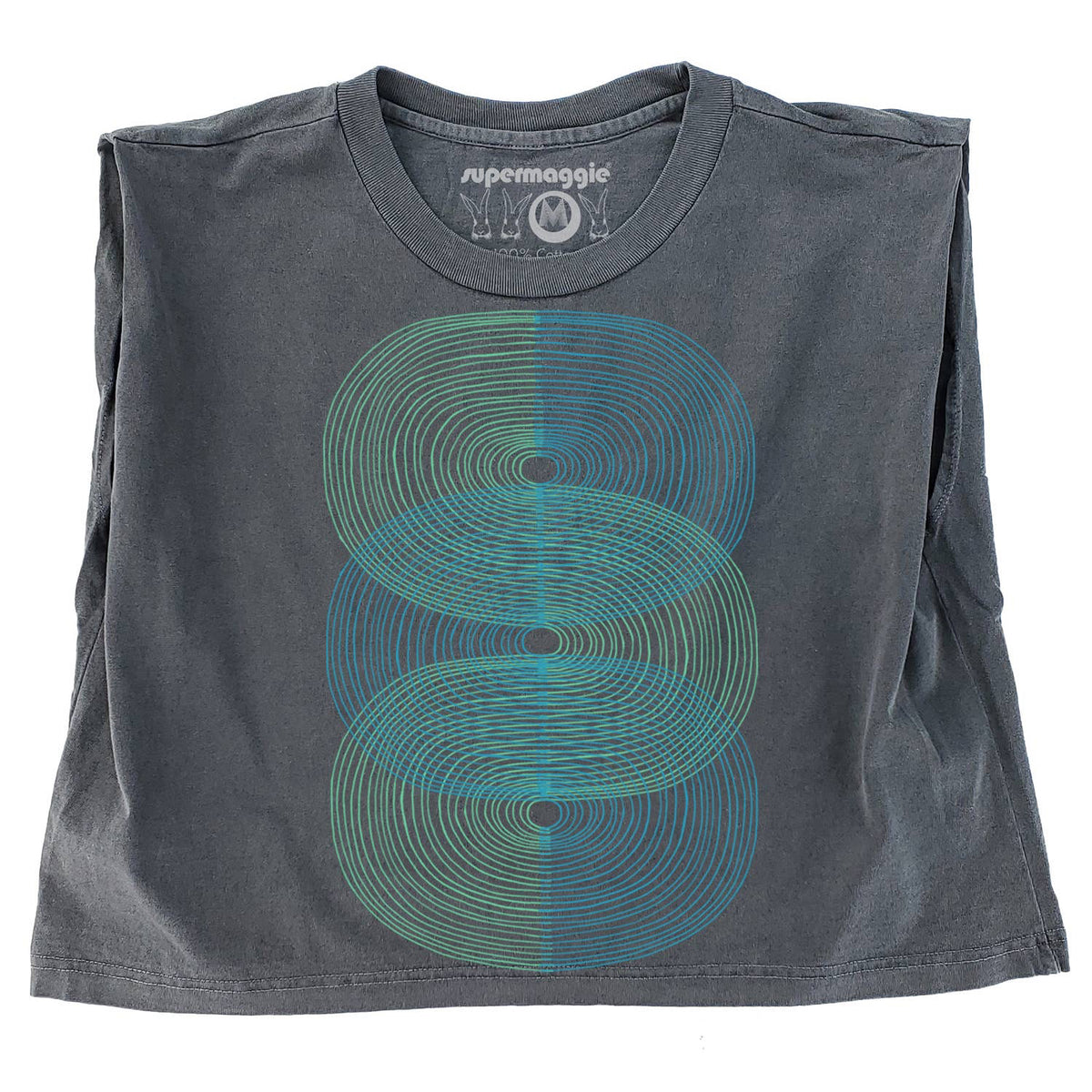 Muscle Tee • Double S Curve • Charcoal