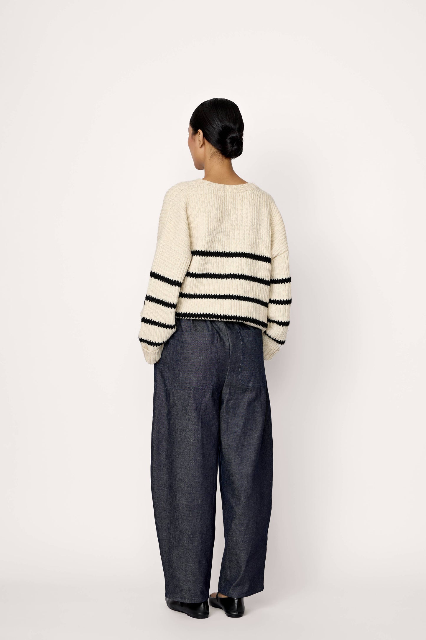 Laude the Label • Cropped Field Sweater• Stripe