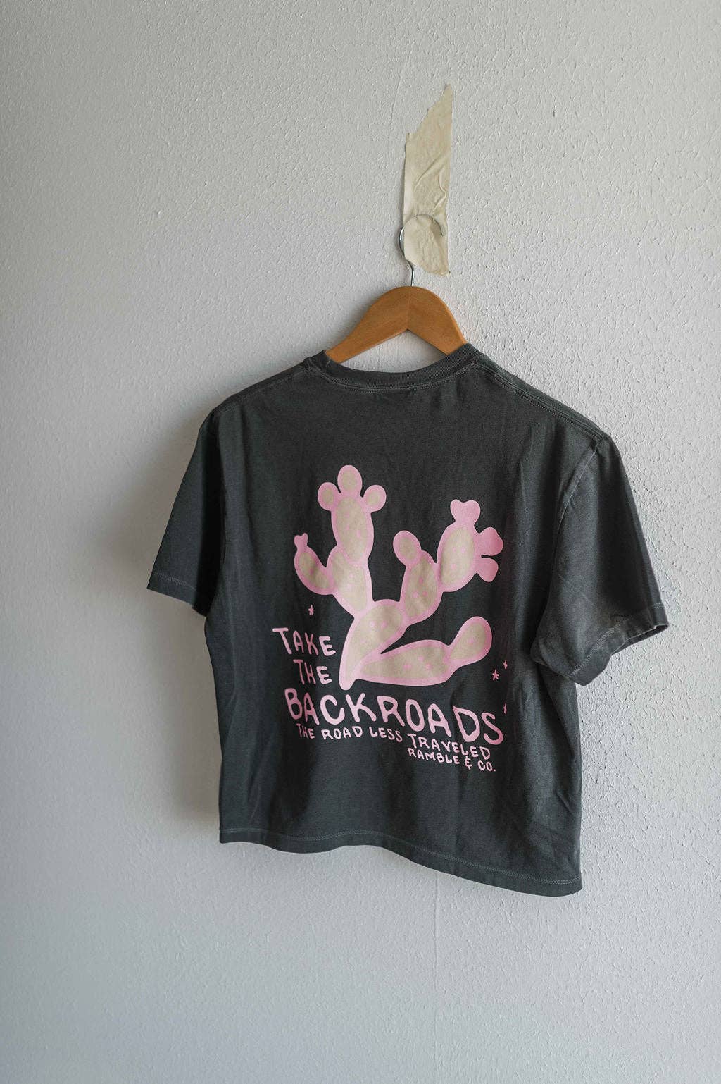 Cotton Tee • Take the Backroads • Charcoal