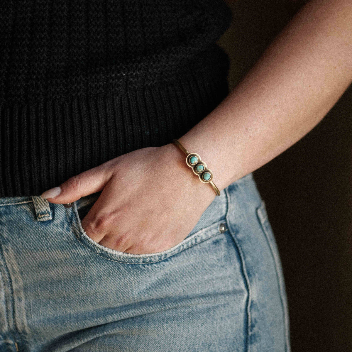 Common Form • Ramsey Cuff • Brass & Turquoise