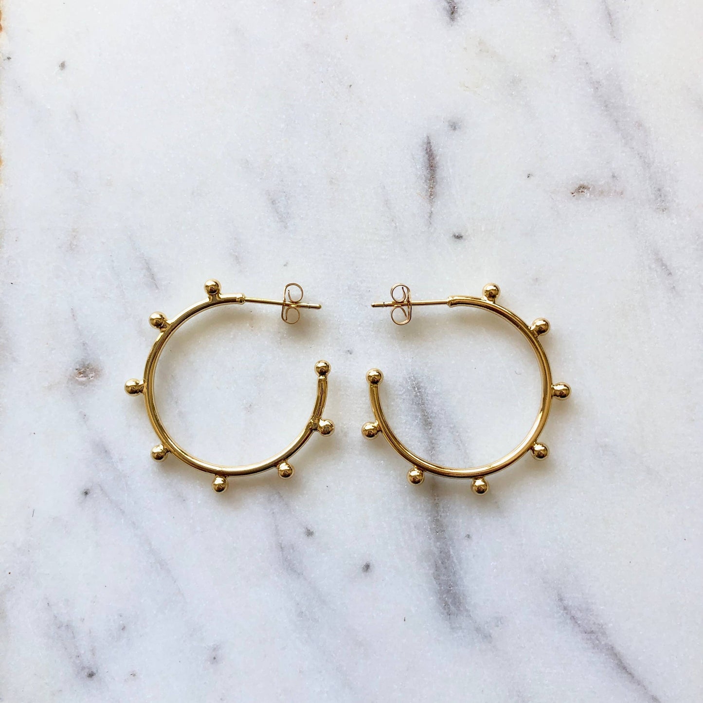 Anisa Dotted Hoop Earring • 14K Gold Fill • Small