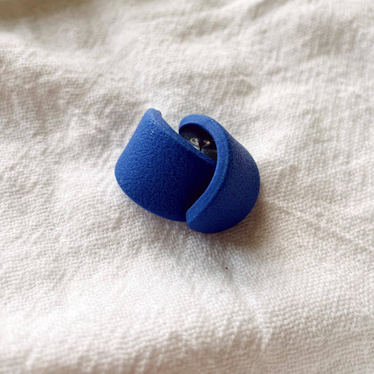 Meadow & Mae • Huggies Statement Earrings • Cobalt