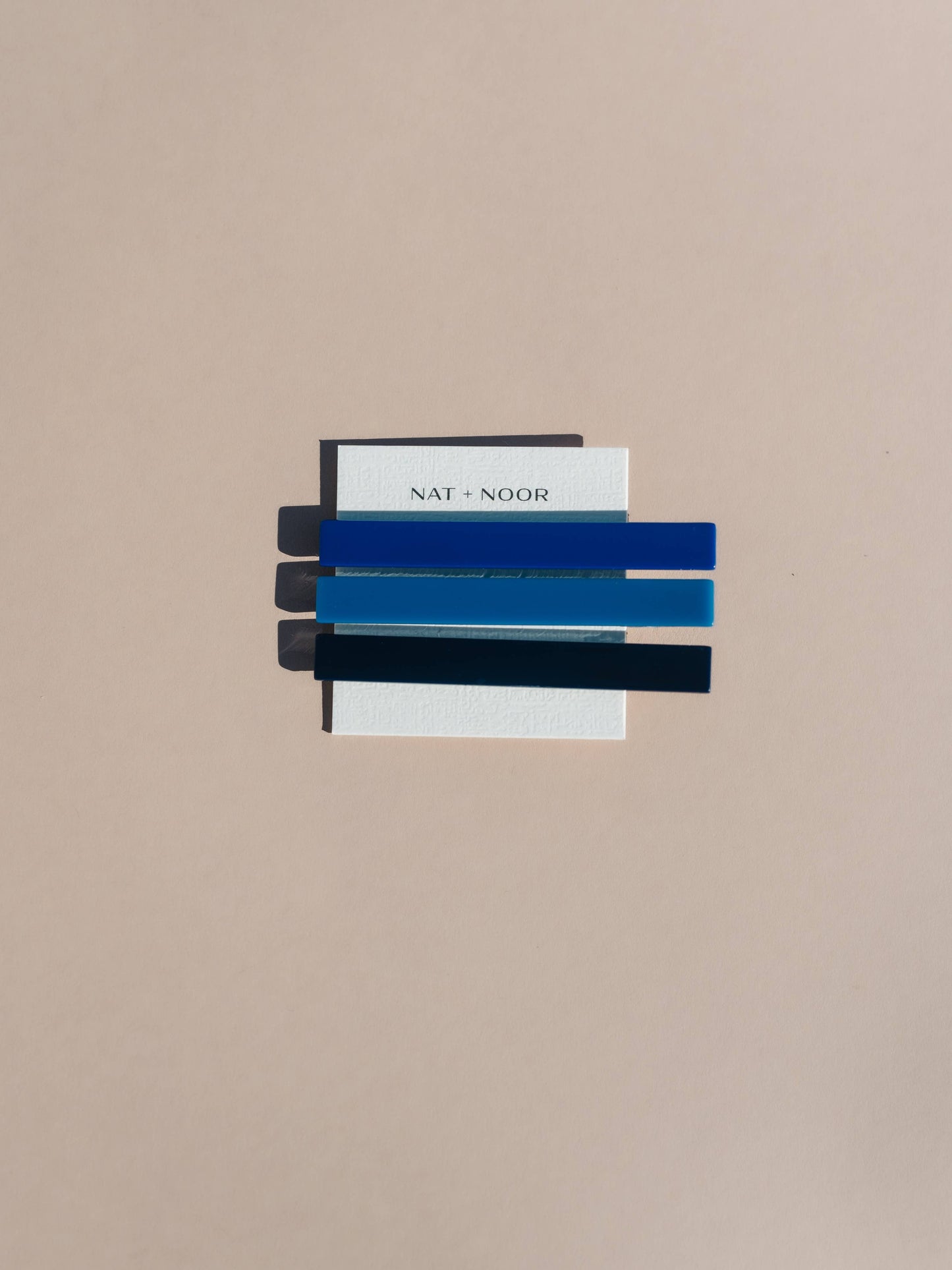 Nat + Noor • Evie Alligator Hair Clips • Blue Tones