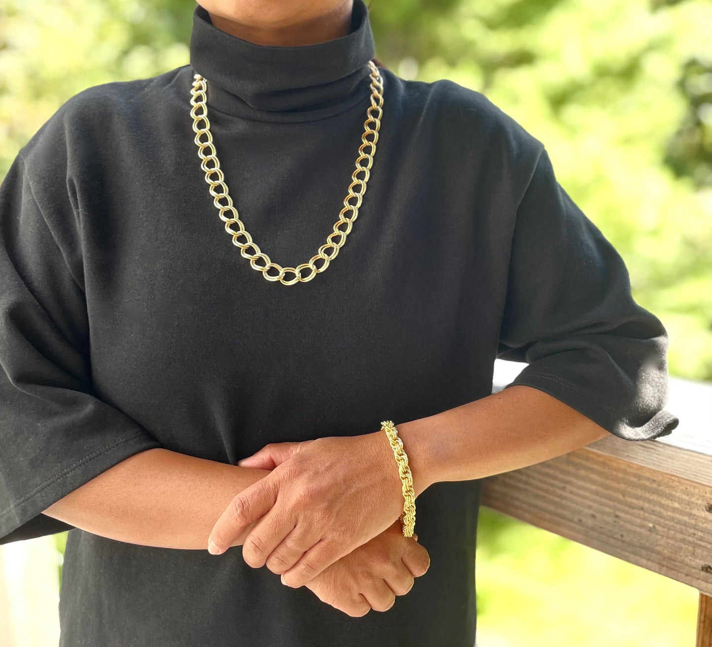 David Aubrey • Rope Chain Bracelet • Gold