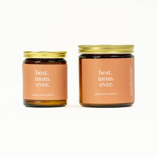 Best mom ever • soy candle • Amber brown / Botanic / 8 oz