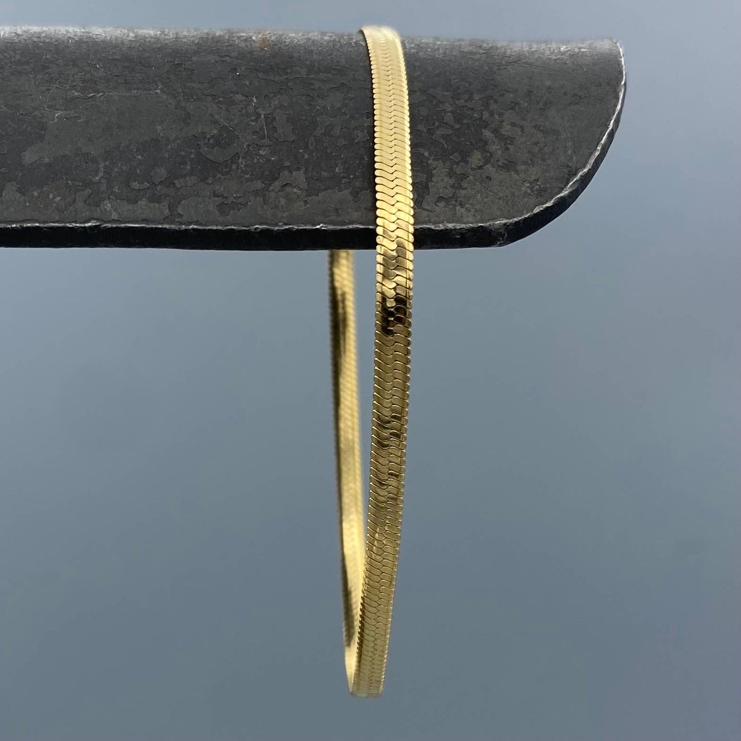 Herringbone Chain Bracelet • Gold Filled