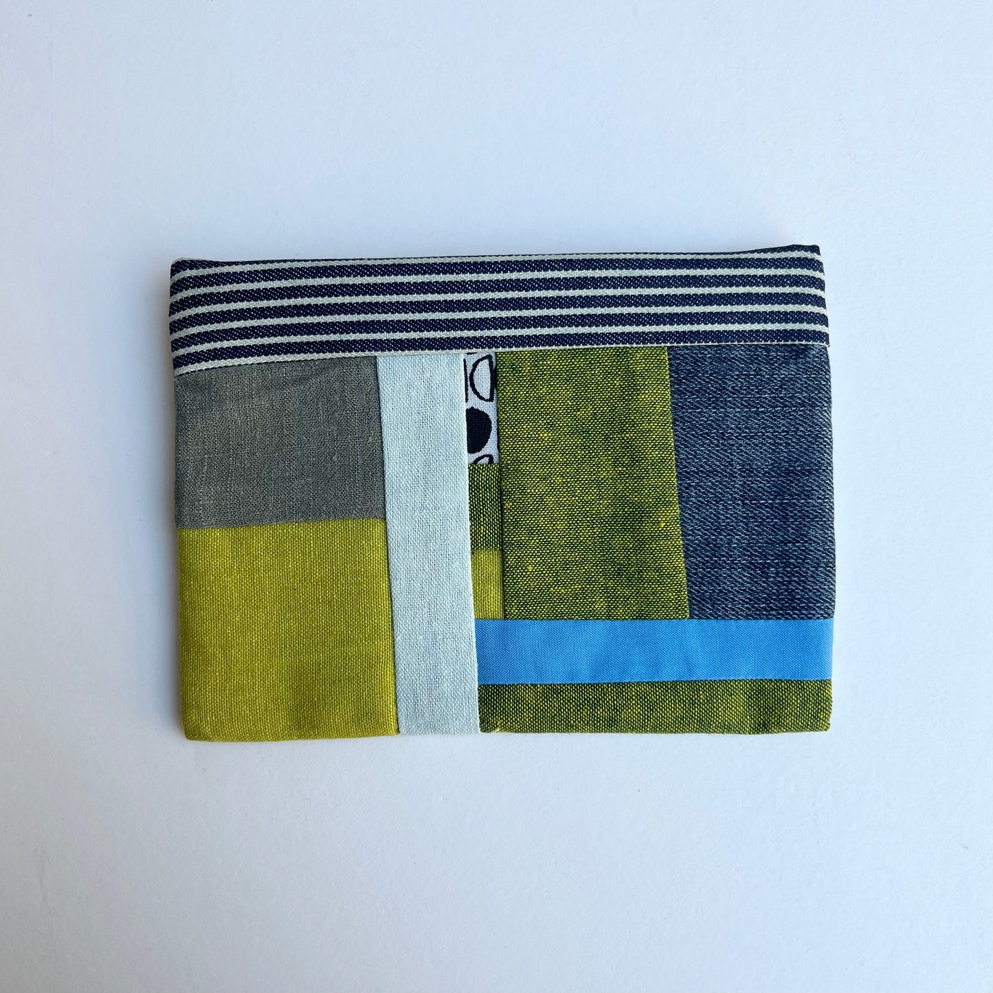 Terra • Handmade Patchwork Pouch • Half Moon