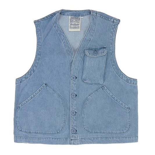 Jungmaven • Falcon Vest • Light Wash Denim