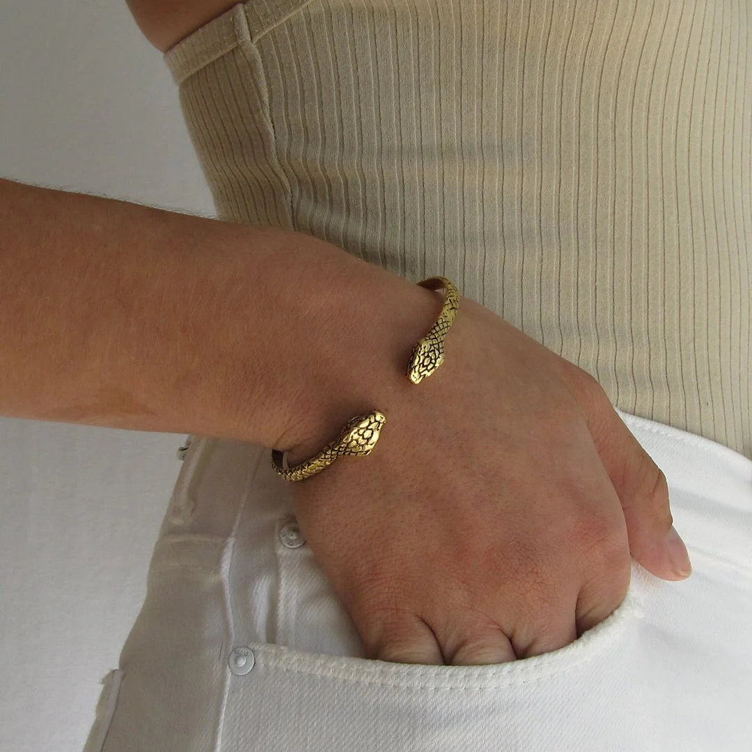 Ornamental Things • Snake Cuff Bracelet • Gold