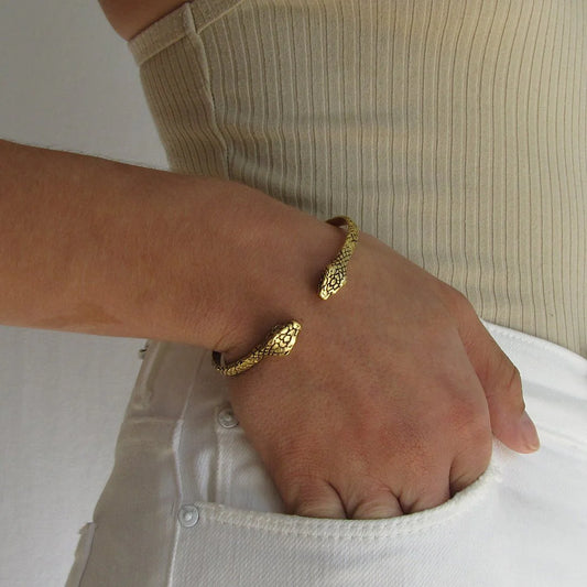 Ornamental Things • Snake Cuff Bracelet • Gold