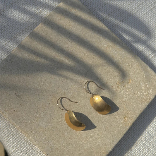 Desert Moon Design • Mini Zara Dangles Earrings • Brass