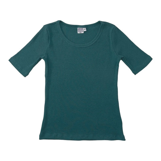 Jungmaven • Paseo Short Sleeve Fit Hemp Tee Shirt • Deep Teal