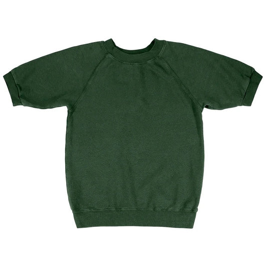 Jungmaven • Short Sleeve Raglan French Terry Fleece Sweatshirt • Hunter Green