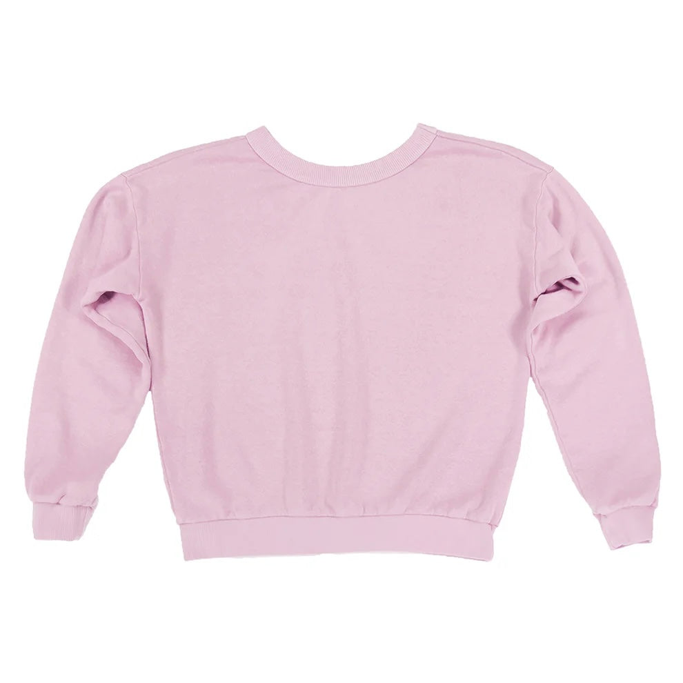 Jungmaven • Crux Cropped Crew French Terry Fleece Sweatshirt • Rose Quartz