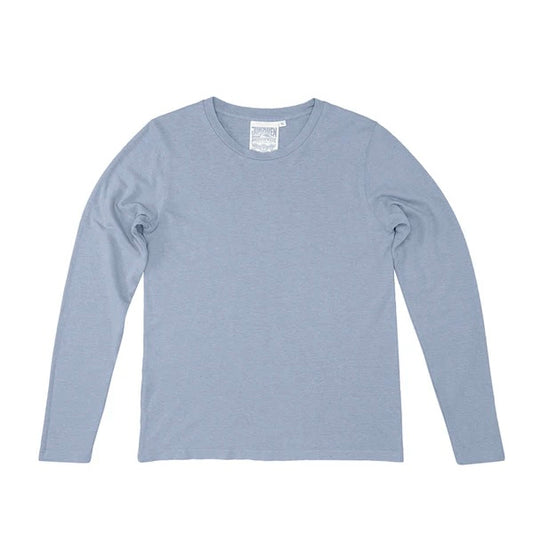 Jungmaven • Encanto Long Sleeve Hemp Tee Shirt • Rain Washed Blue