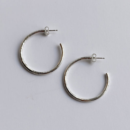 Monaco Hoops • Sterling Silver • Large