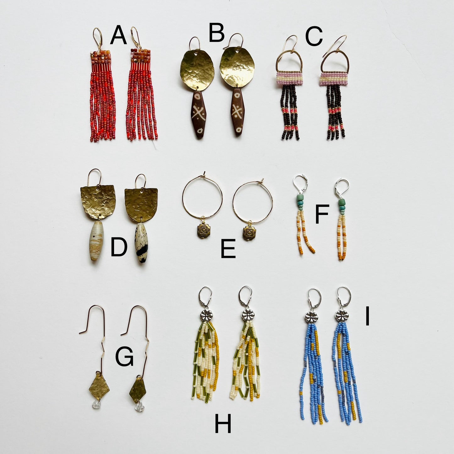Handmade Earrings • Sundrunk Collection