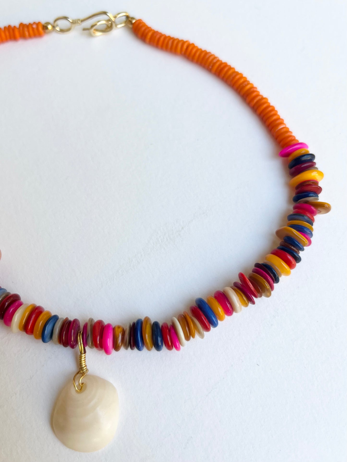 Sundrunk Studio • Puka Shell Necklace • Multi Colored