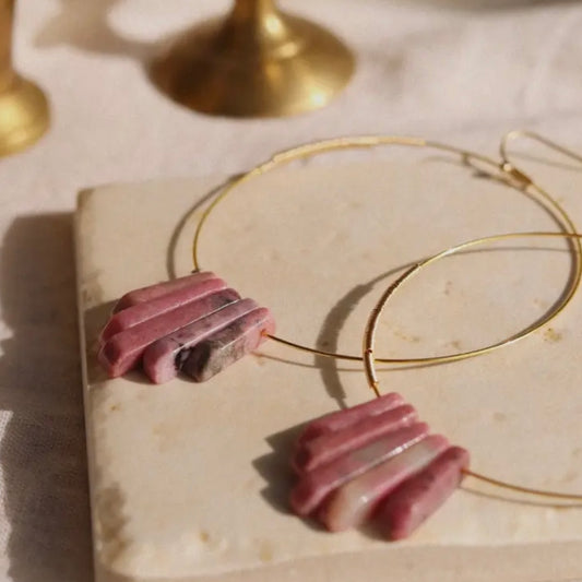 Goldie Jewelry • Rose All Day Gold Hoops • Rhodendite